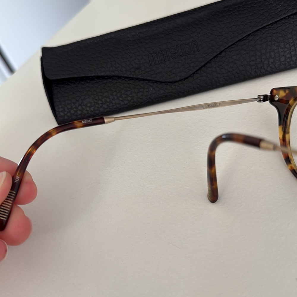 Matsuda M2022 Tortoise Cat Eye Optical Eye Glasses Made in Japan 47mm - Picture 3 of 8